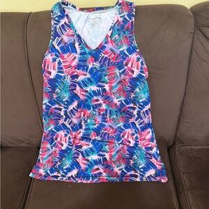 Reel Legends Women's Vibrant Tank Top - Blue and Pink